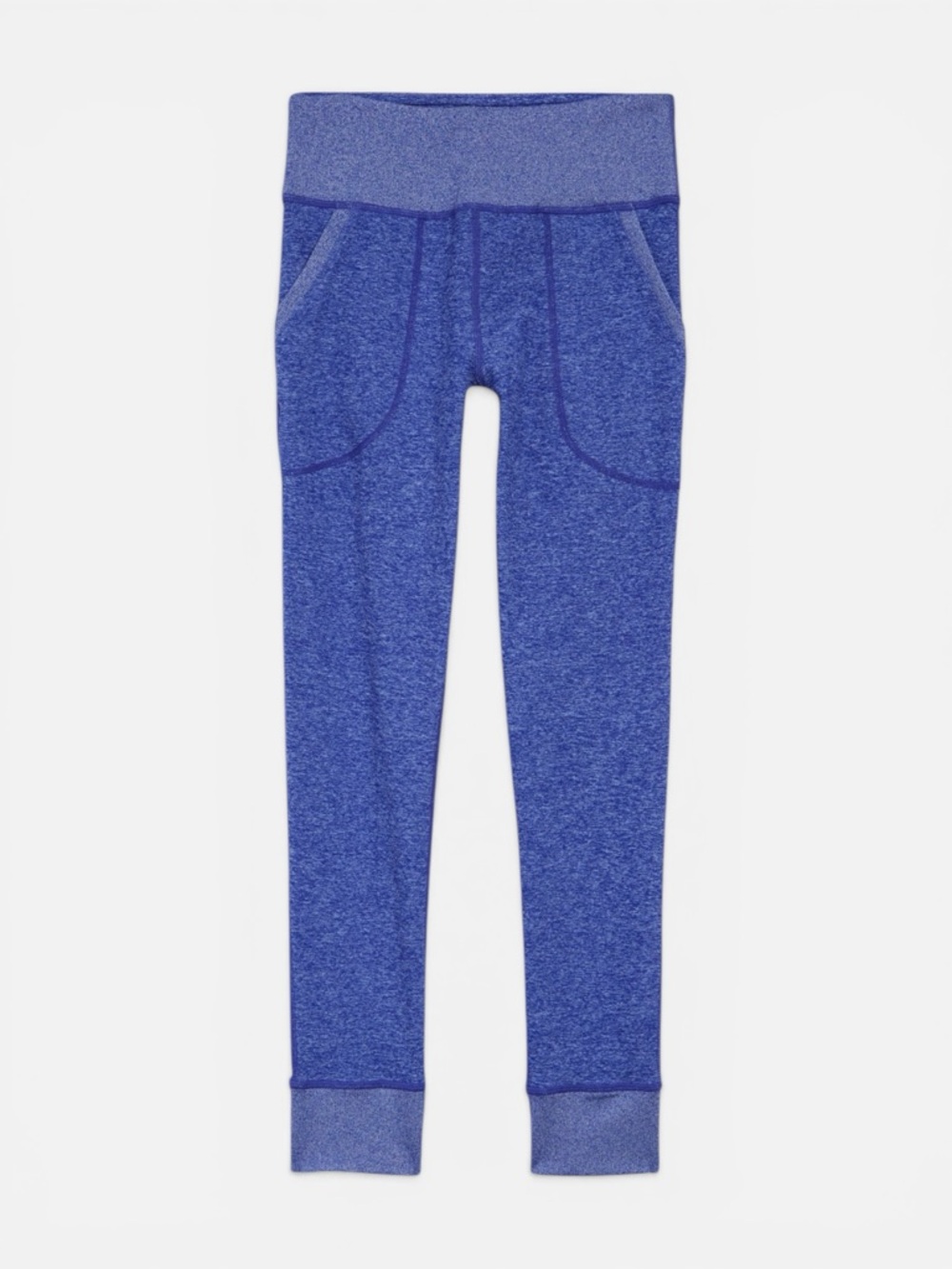 Zella Girl Restore Soft Cozy High Waist Blue Purple Pocket Leggings Size S 7/8